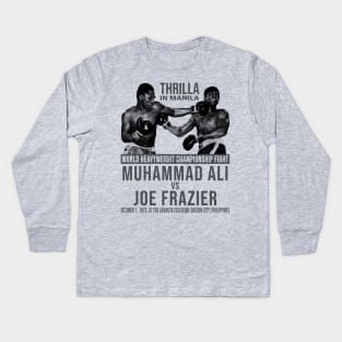 Thrilla in Manila pen Kids Long Sleeve T-Shirt